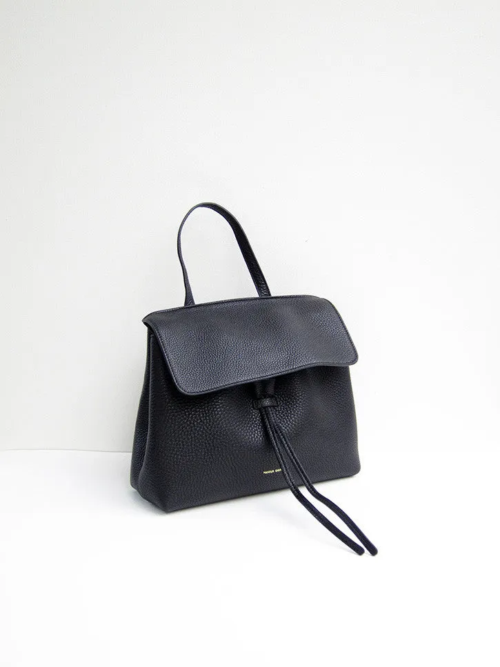 Mansur Gavriel Mini Ladybag, Tumbled, Black