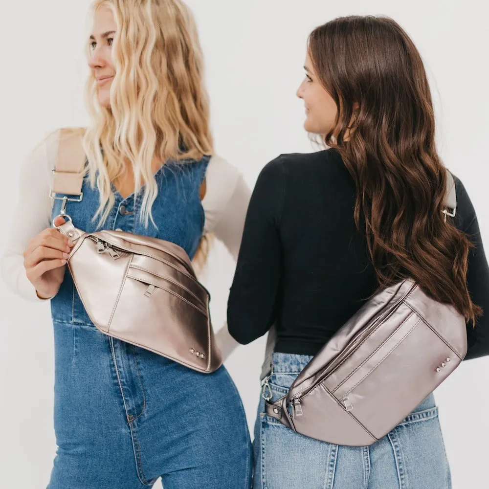 Marley Metallic Oversized Bum Bag