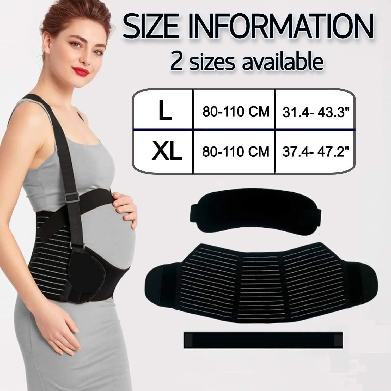 Maternity support belt pregnancy Belly Support Band with Detachable Shoulder Straps