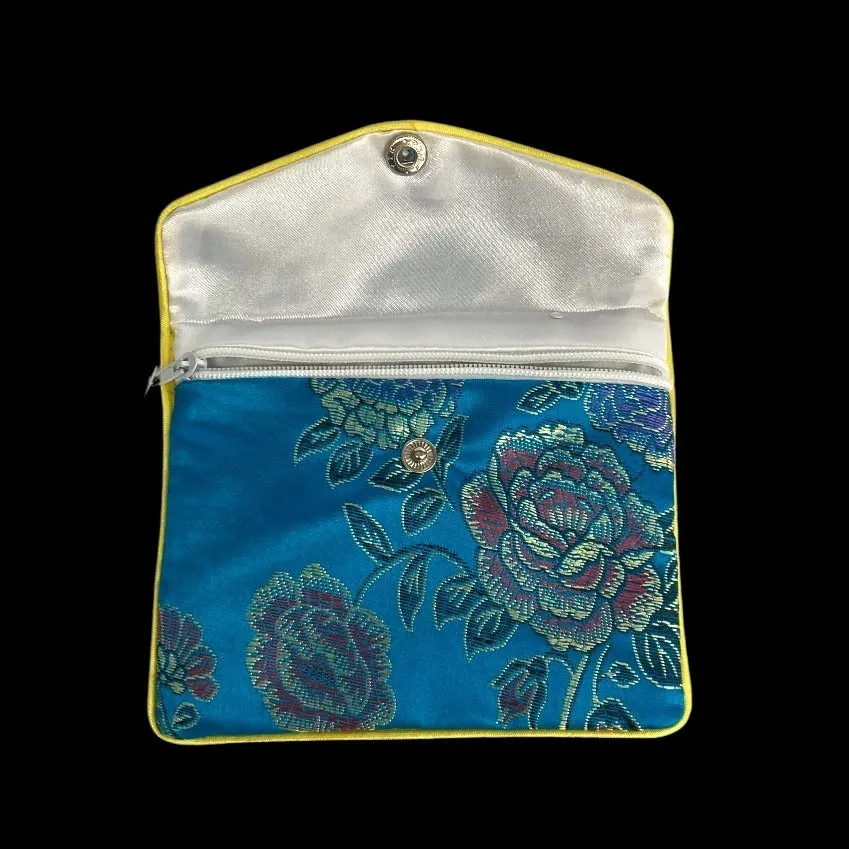 Medium Floral Print Jewelry Bag