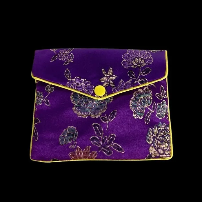 Medium Floral Print Jewelry Bag