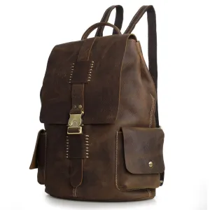 New arrival Classic vintage high-end genuine leather Travel Backpacks