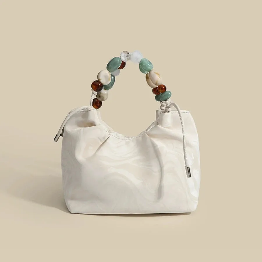 One-Shoulder Hand-Held Small Bucket Bag