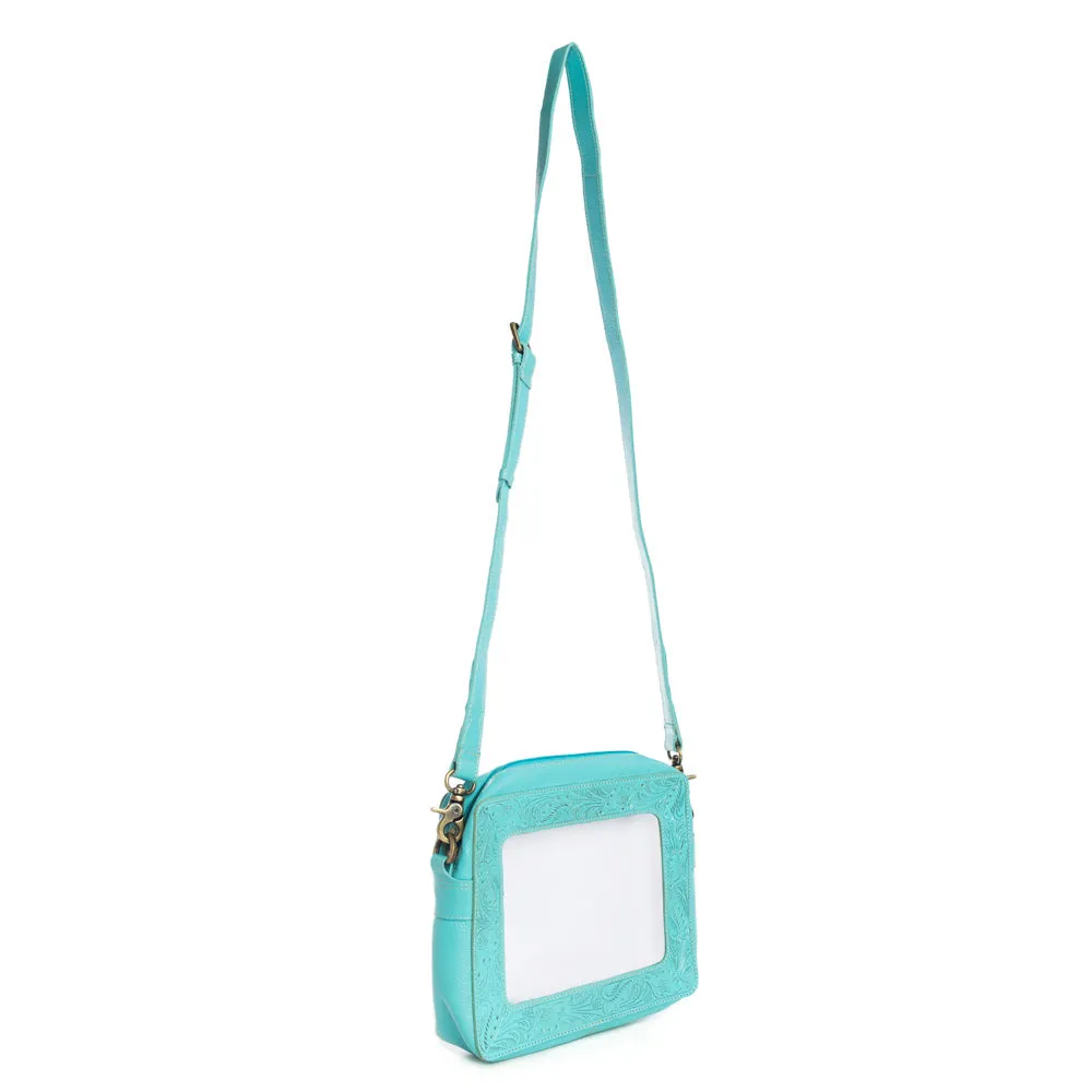 Open Vista Clear Bag in Turquoise