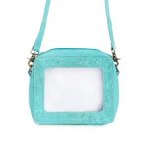 Open Vista Clear Bag in Turquoise