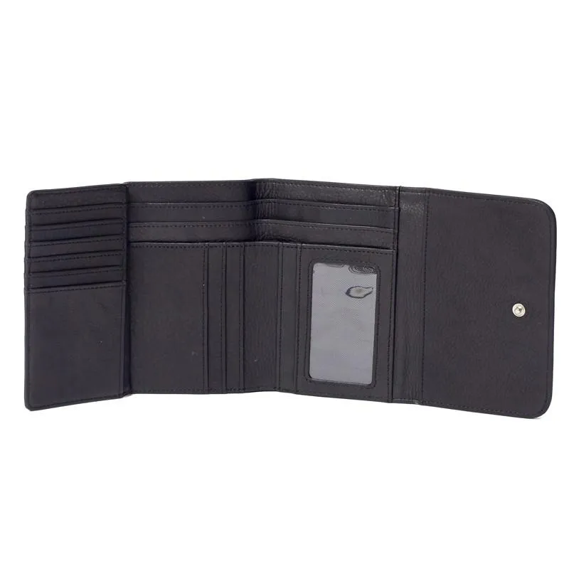 Osgoode Marley Women's Leather RFID Blocking Tri-Fold Snap Wallet