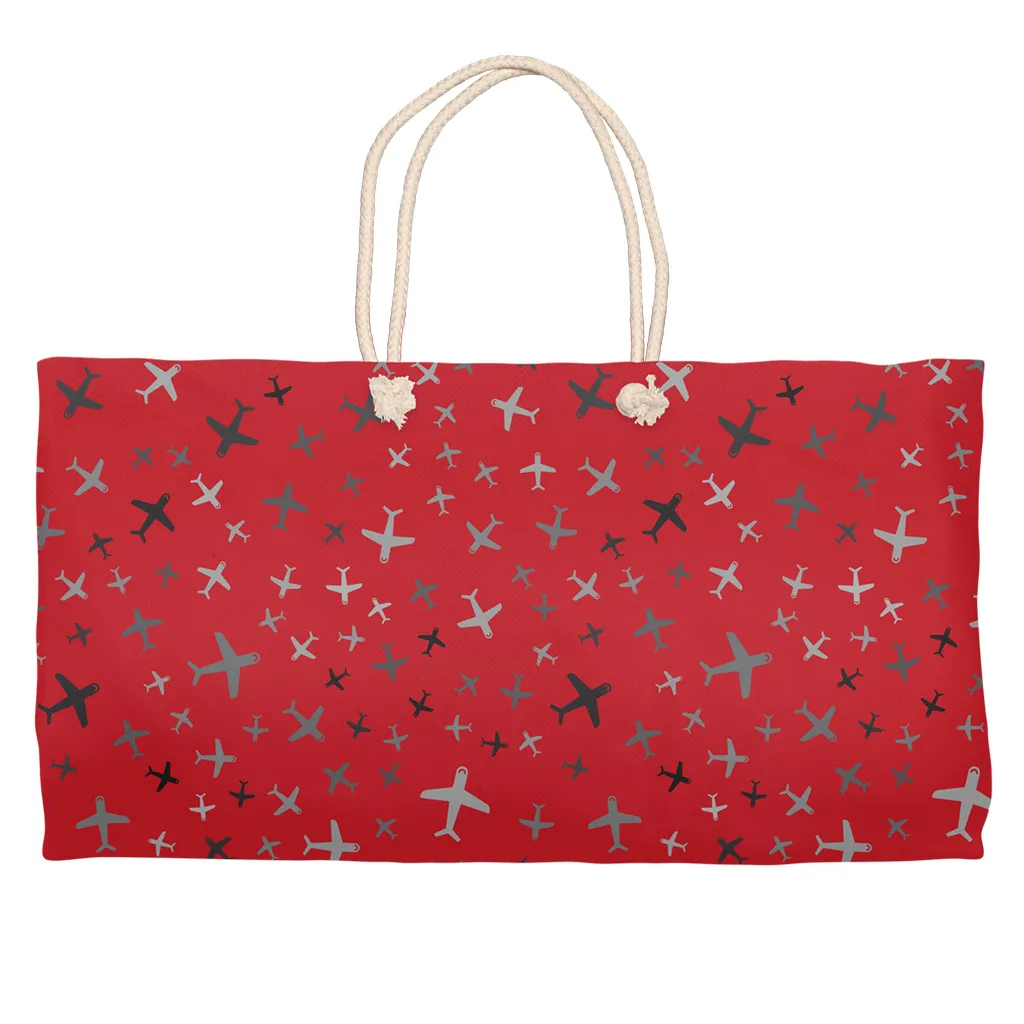 Plane Fun Two-Toned Weekender Tote