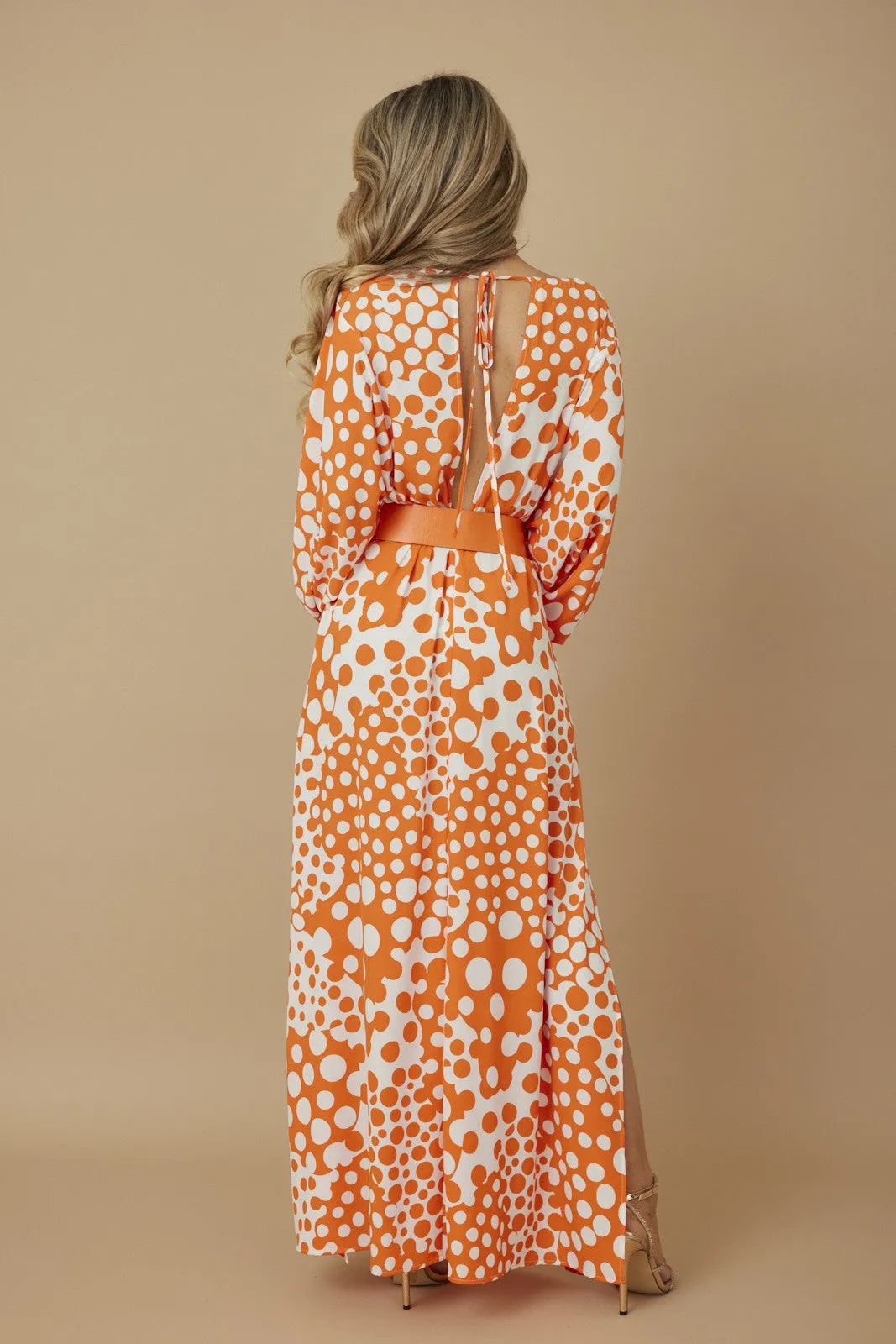 Polka Dot Maxi Fashion Dress