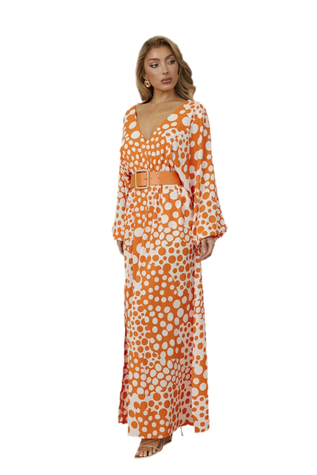 Polka Dot Maxi Fashion Dress