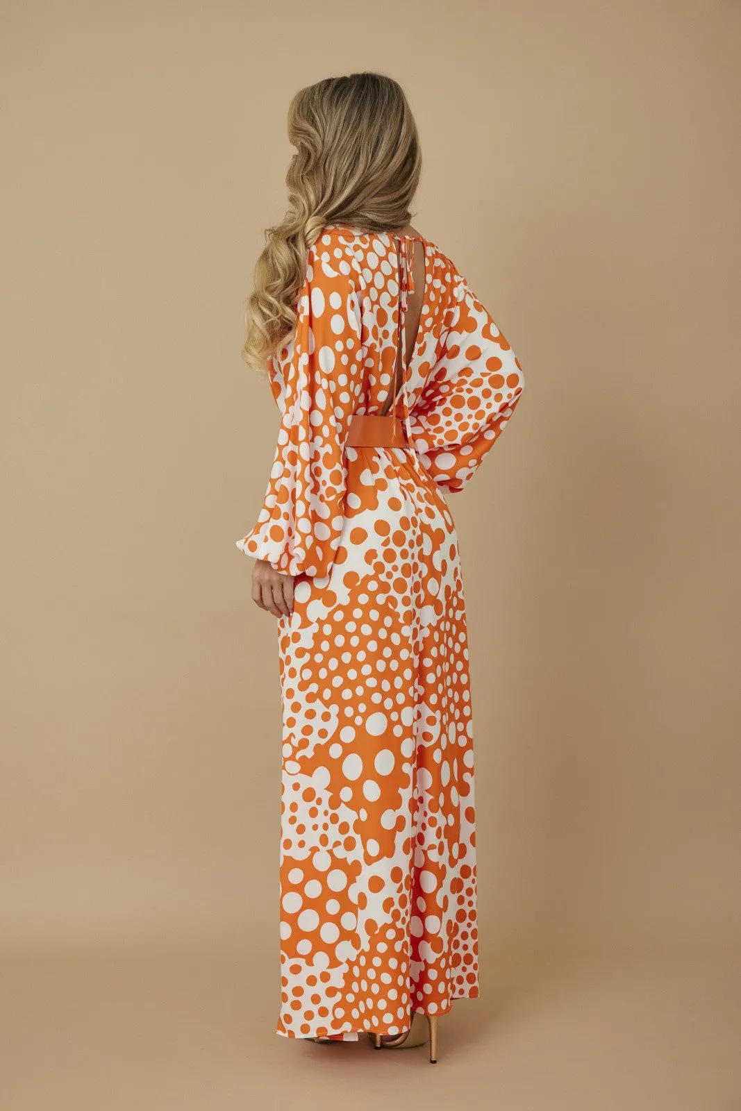 Polka Dot Maxi Fashion Dress