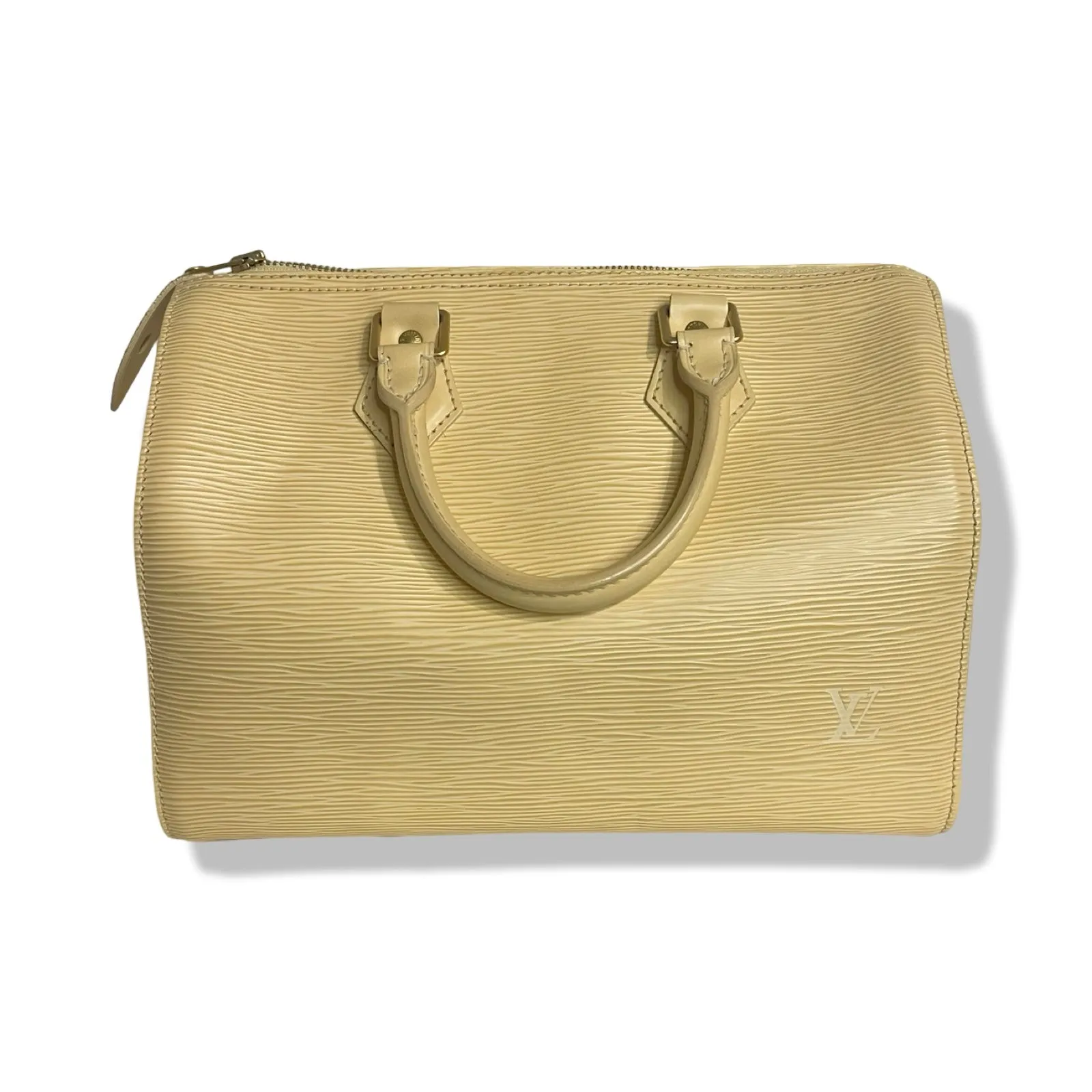 Pre-Owned Louis Vuitton Speedy 25 Yellow Epi Leather Top Handle Bag - LV2107