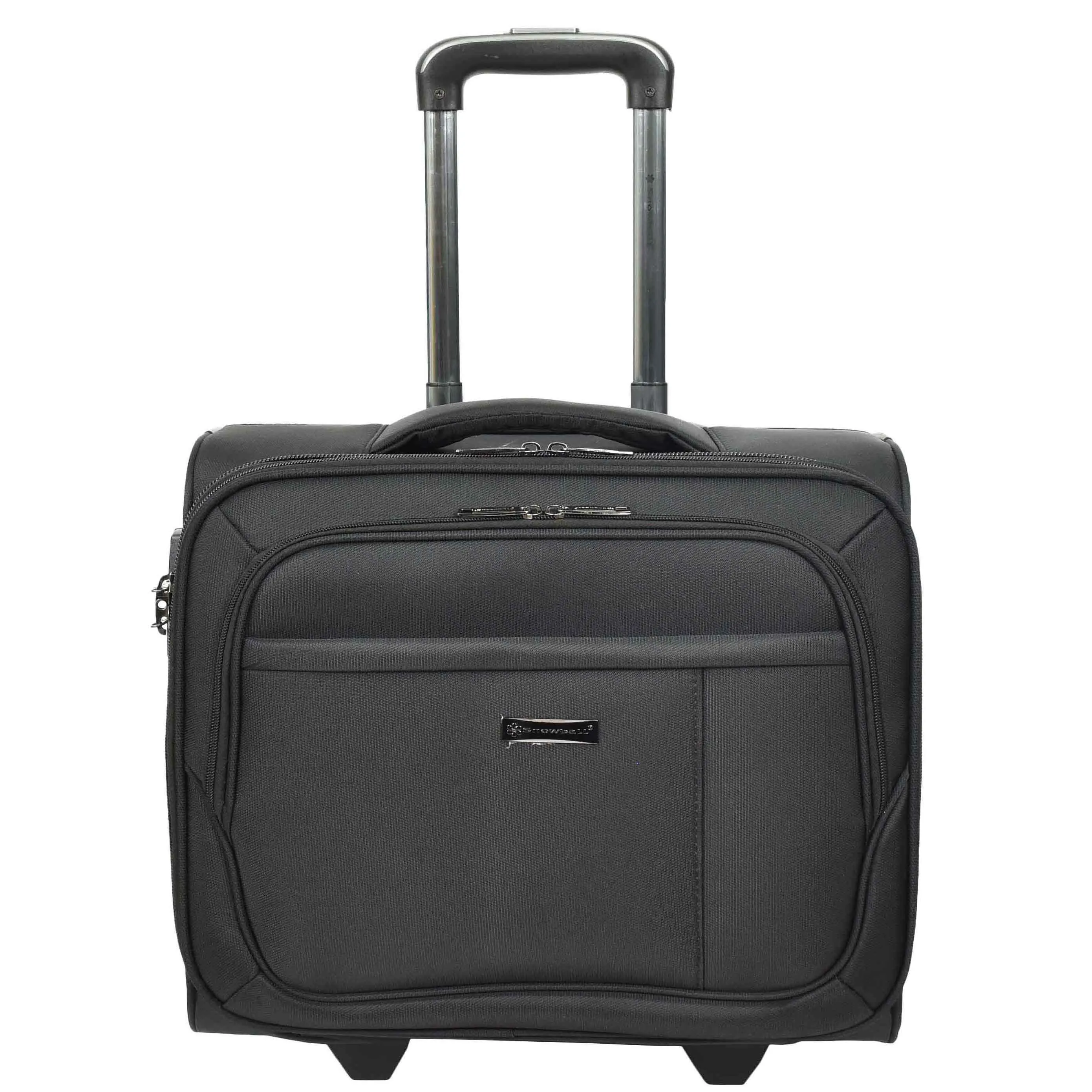 Rolling Pilot Case TSA Lock Laptop Briefcase Cabin Size Business Travel Bag Passenger