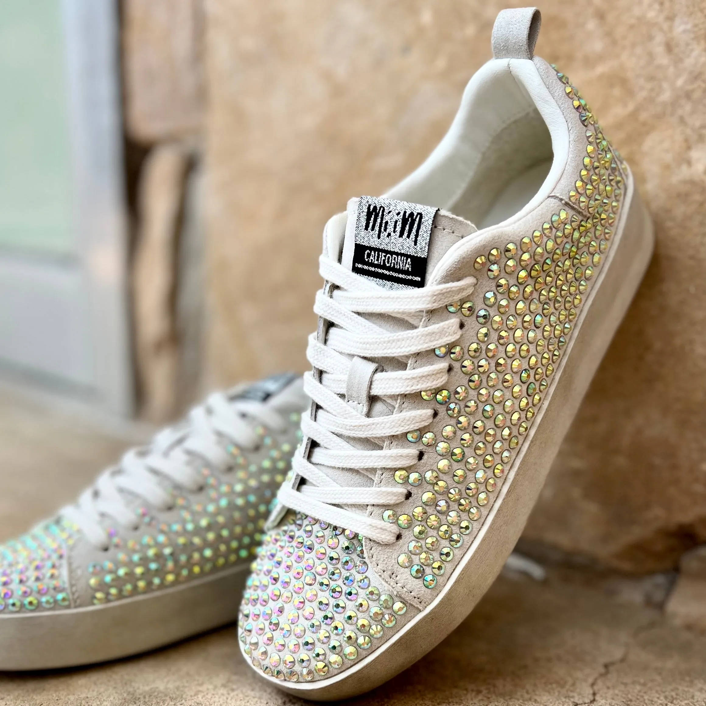 Silver Rhinestone Sparkle Sneakers