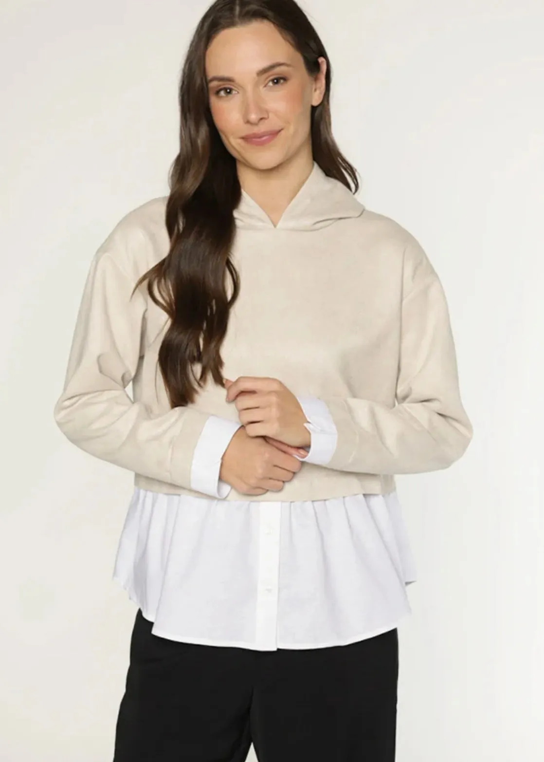 Suede Layered Top