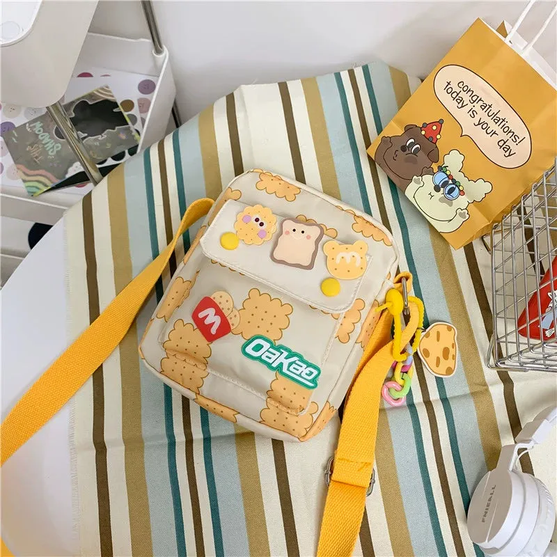 Trendy Cartoon Vertical Cloth Bag