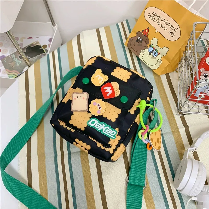 Trendy Cartoon Vertical Cloth Bag