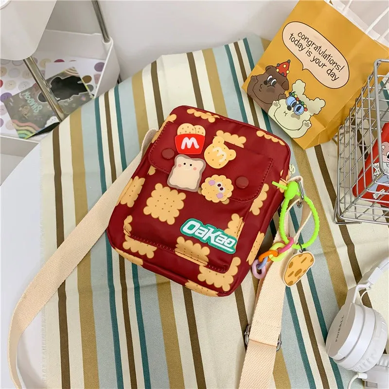 Trendy Cartoon Vertical Cloth Bag