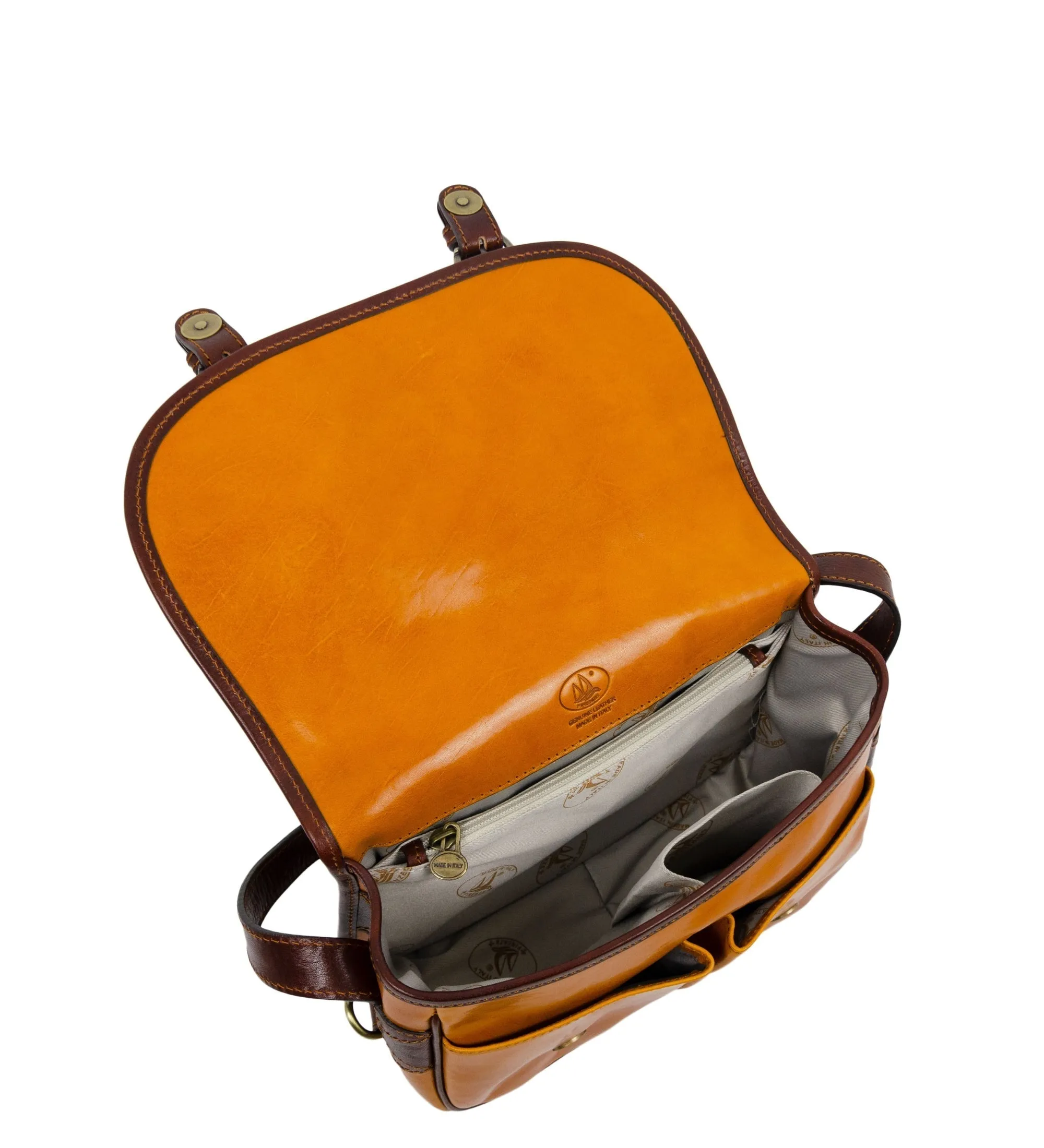 Womens Leather Saddle Bag - The Paris Wife