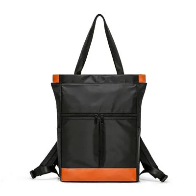 Women's Nylon Waterproof Urban Tote Backpack